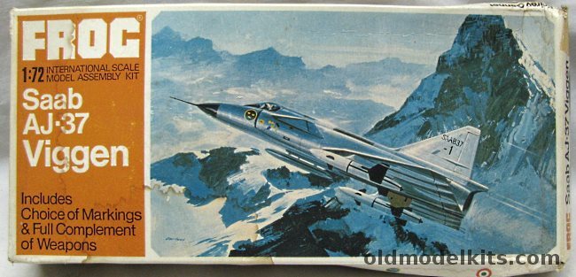 Frog 1/72 Saab AJ-37 Viggen, F264 plastic model kit